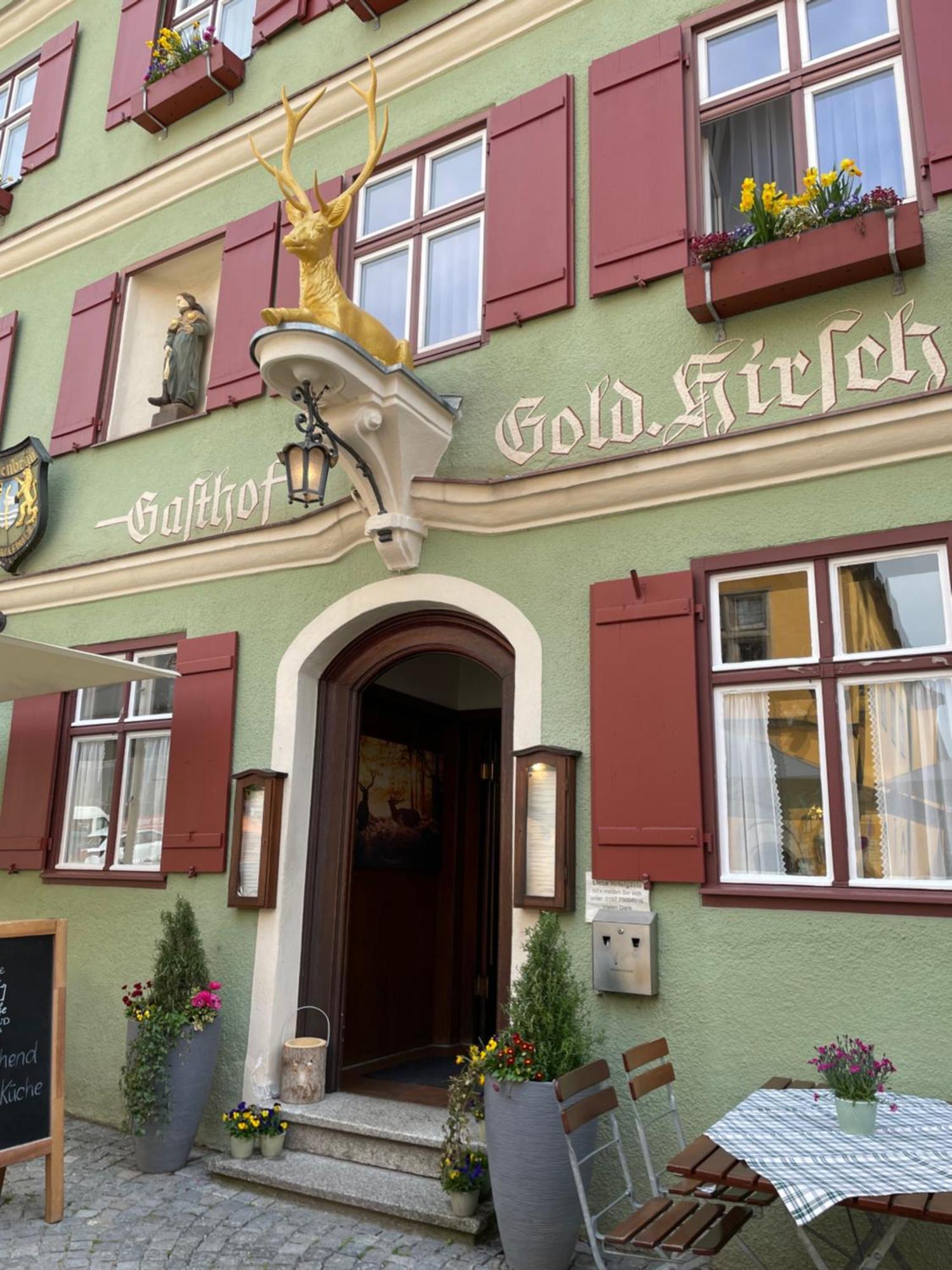 Hotel Goldner Hirsch Dinkelsbühl Exterior foto